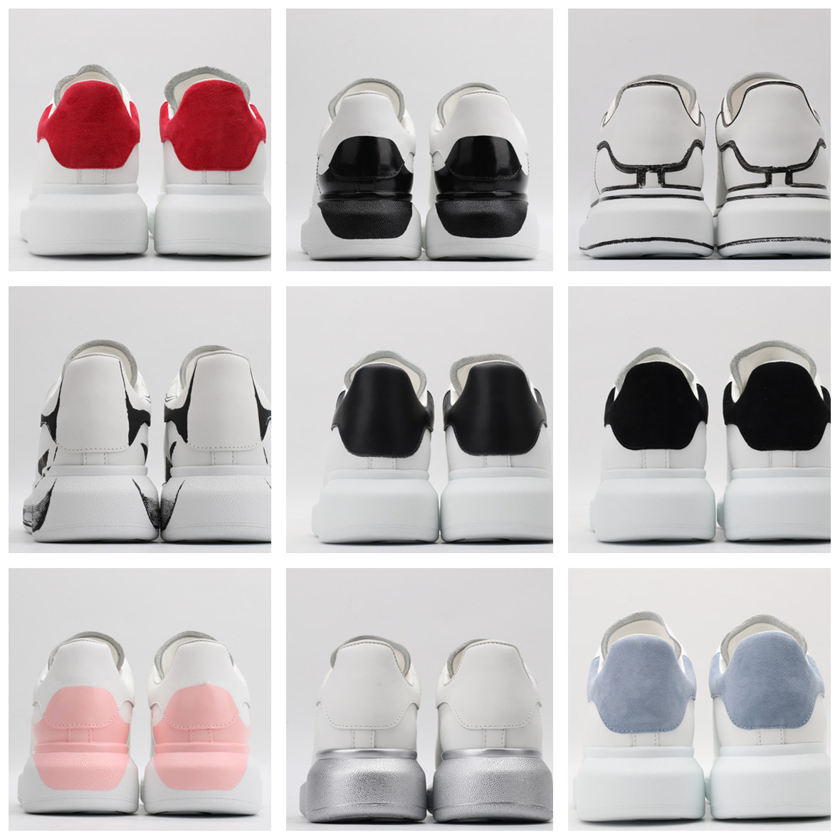 

Men Women Platform Dress Shoes Oversized Leather Suede Patry Sneakers Daily Casual Running Trainers EUR Size 34-48, Gift packaging