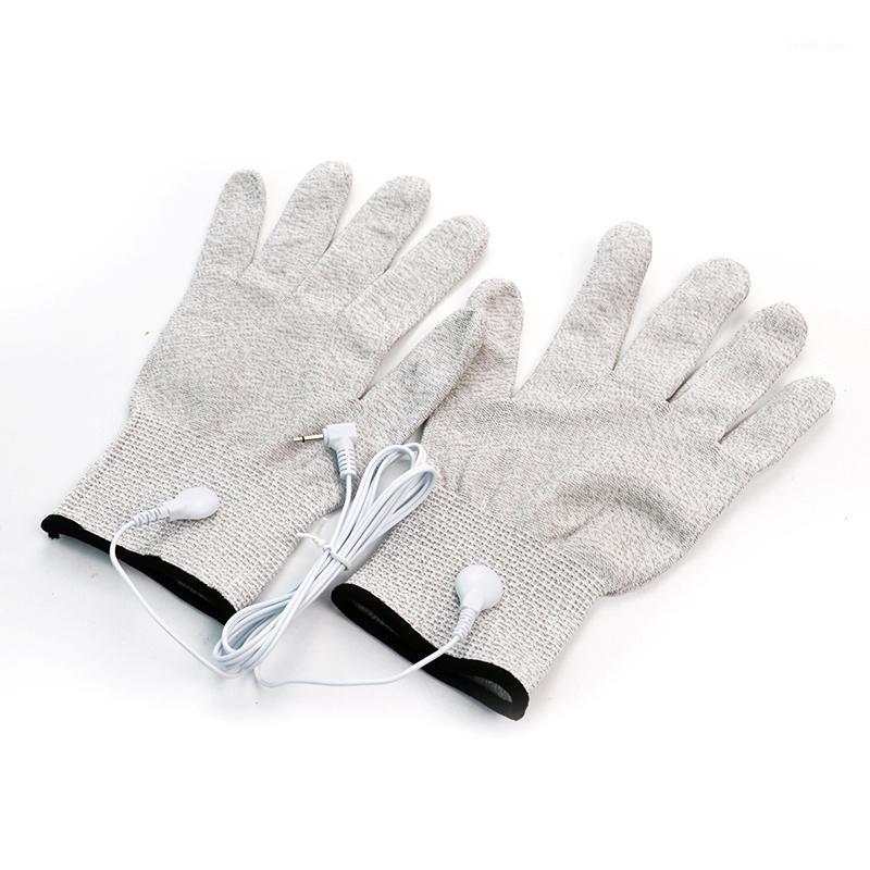

1 Pair Breathable Fiber Electrotherapy Massager Electrode Gloves With Cable Massage Electro Gloves for Electrode Therapy Machine1