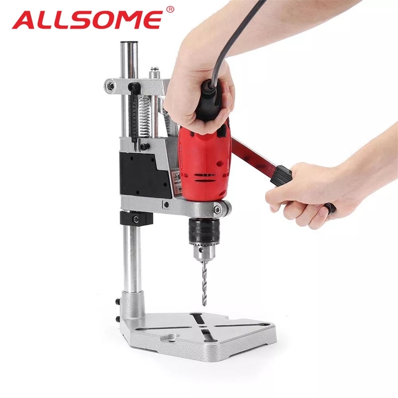 

ALLSOME Electric Drill Bracket 400mm Drilling Holder Grinder Rack Stand Clamp Bench Press Stand Clamp Grinder for Woodworking 201226