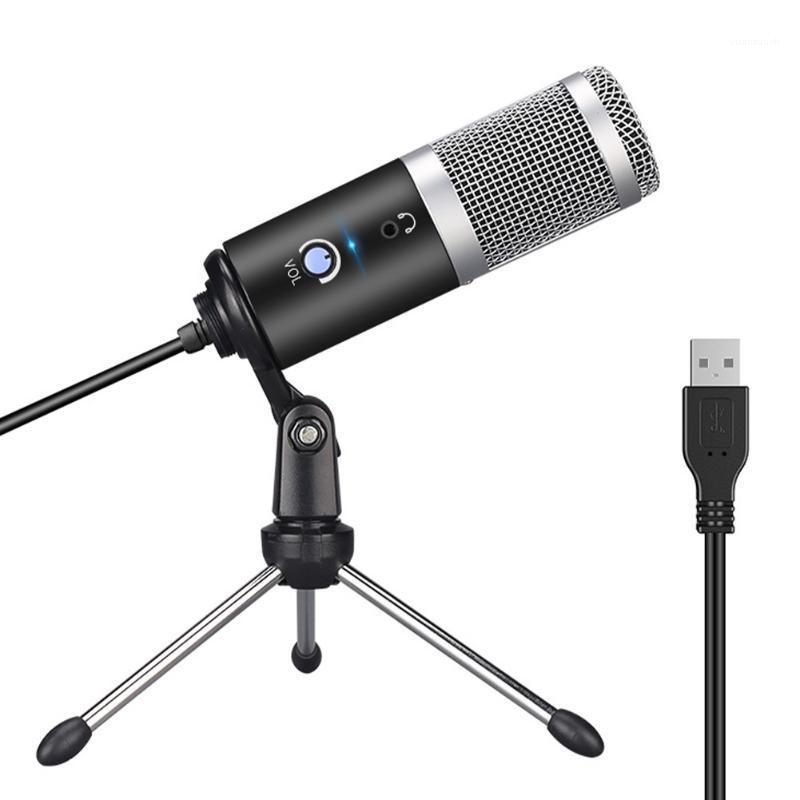 

Accessories Metal Studio Vocals With Tripod Stand Cardioid Condenser Plug And Play USB Microphone Recording Desktop For Computer1