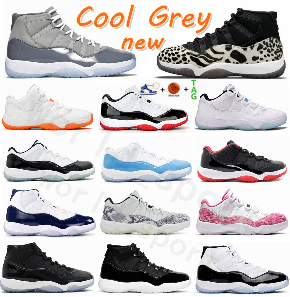 

Cool Grey Quality men Basketball shoes 11 11s sneaker Legend Blue Low Snakeskin high OG Animal Instinct Bright Citrus Concord Bred Women lover sneaker trainers, Box
