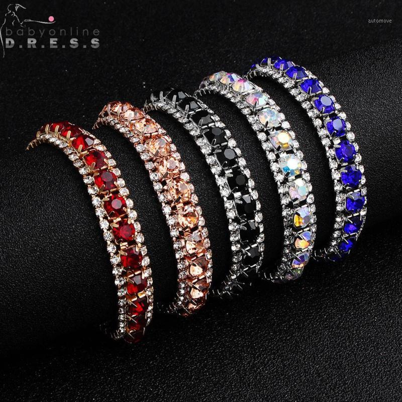 

Luxury Colorful Crystal Stone Bangle Bracelet Femme 2020 Romantic Jewelry Bracelets For Women Wristlet Trinket Pendant1
