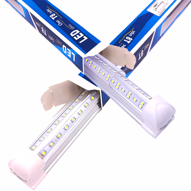 

V-Shaped 2Ft 3Ft 4Ft 5Ft 6Ft 8Ft 144W Cooler Door Led Tubes T8 Integrated Double Sides Shop Led Lights Fixture , High Output Lighting Garage Warehouse Workshop Basement