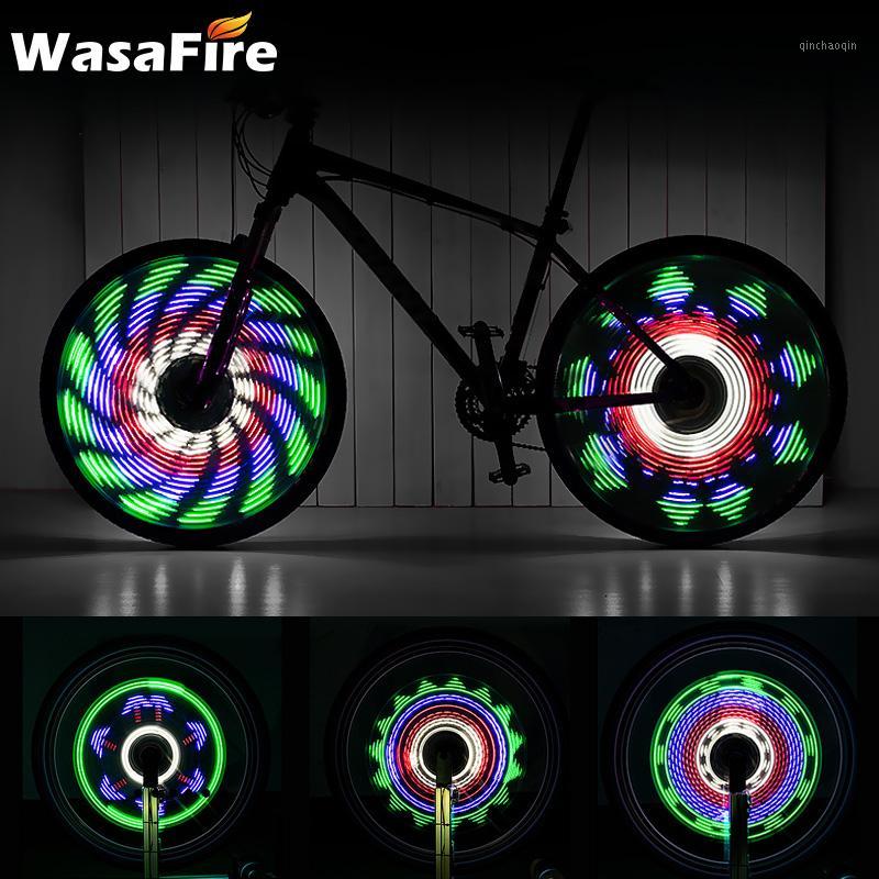 

64 LEDs Waterproof Bicycle Spoke Lights 30 Patterns Double Sided Display Cycling Tire Light Bike Hot Wheel Lamp For Night Riding1