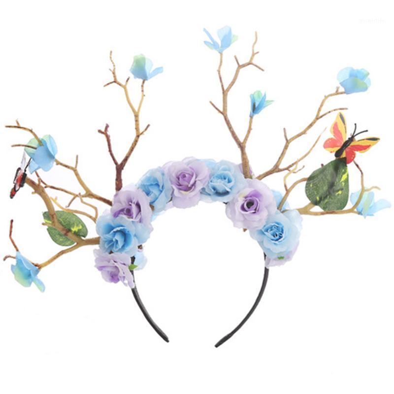 

Branch Antler Christmas Hair Clasp Xmas Party Hair Hoop Decorative Headpiece1