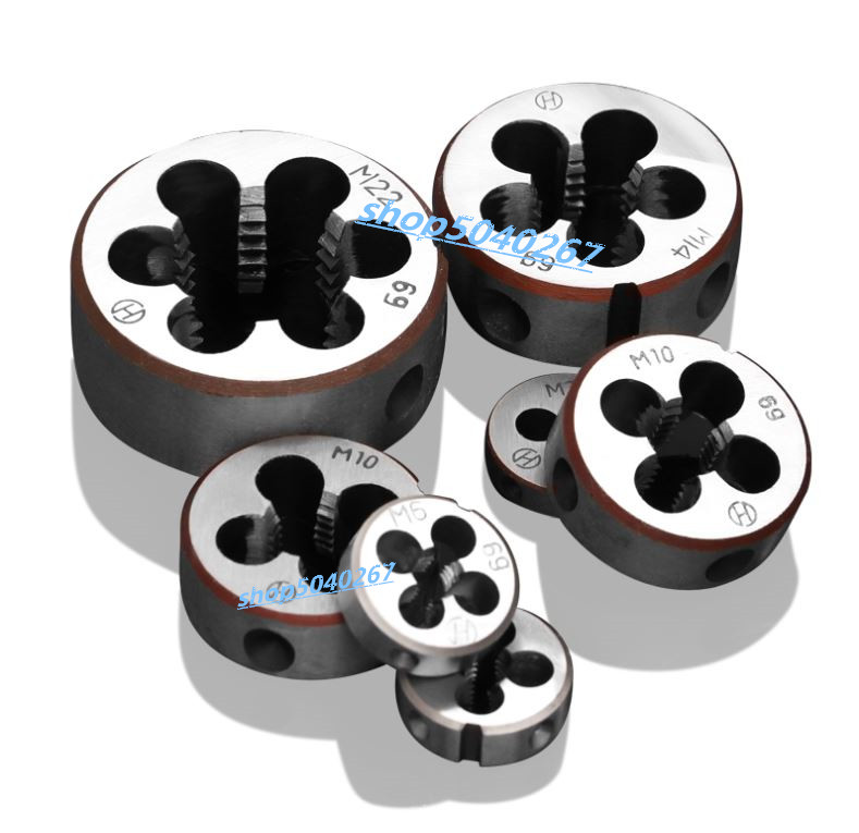 

1pcs/2pcs Hard Alloy Steel Round Die TapThreading Metric Dies Set M3 M5 M6 M8 M10 M12 M14 M16 M18 M20 M22 M24 M27 M30