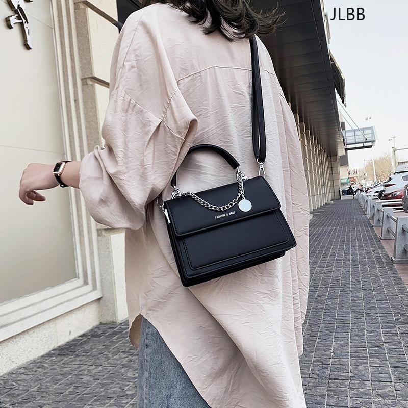 

Lady's Small Square HandBag 2021 New Chains Bag Casual All-match Female Shoulder Bag Trendy Women Cross body Girl Black, Beige