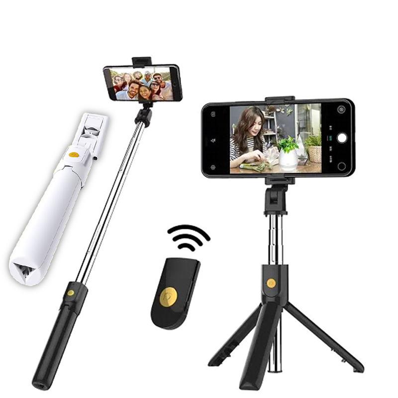

Wireless Bluetooth Selfie Stick Foldable Mini Extendable Tripod Monopod with Remote Control for mobile phone