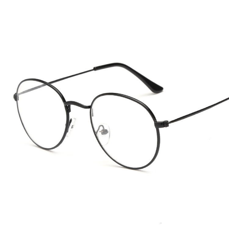 

Classic art flat mirror round frame 3447, White;black