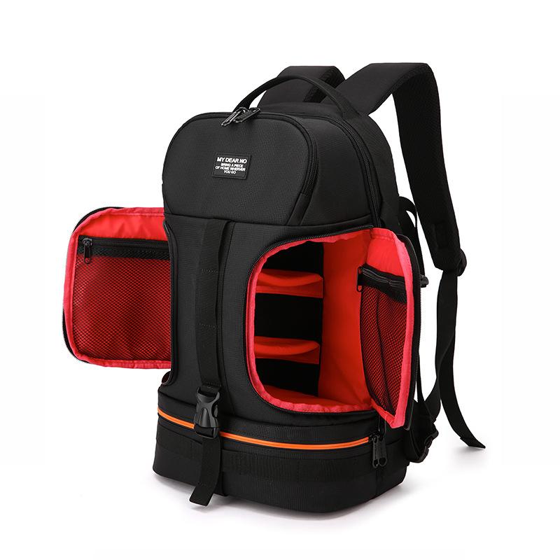 

My Dear No Side Open Travel Carry Camera Bag Backpack for for DSLR Camera Tripod Lens Flash Tablet Laptop Pad Bag