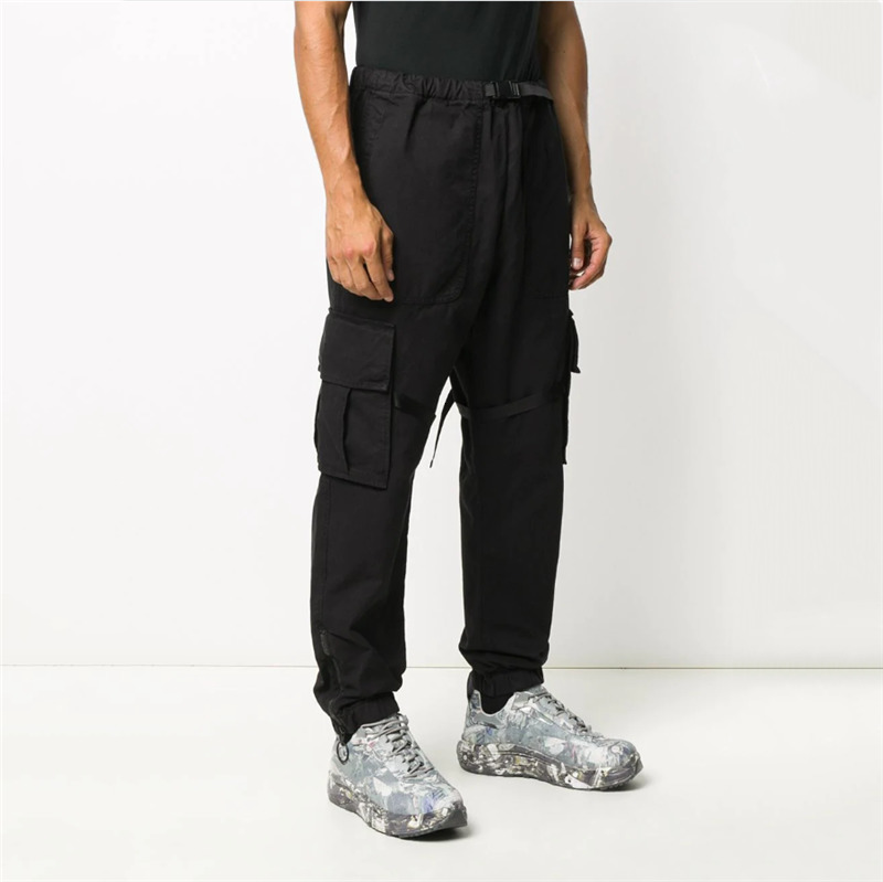 

2021 New S-7xl!! Autumn Male Personality Korean Version of Haren Loose-fitting Youth Casual Pants Nice Jogging Overalls QB2H, Black