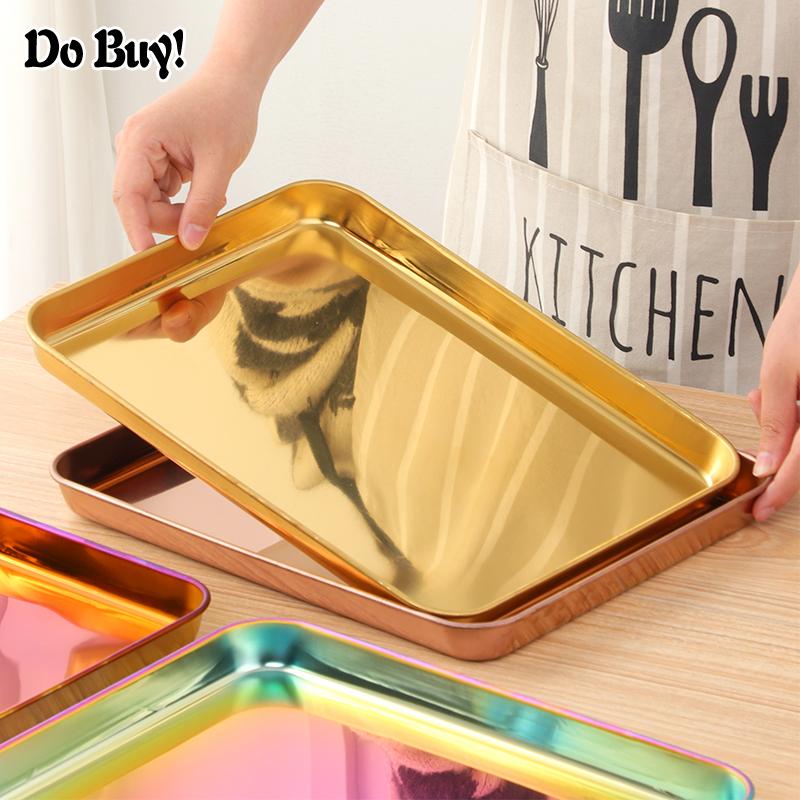 

Lunch Tray Dessert Serving Tray Breakfast Bread Cake Fruit Dish Plates Rectangle Accessories Dish