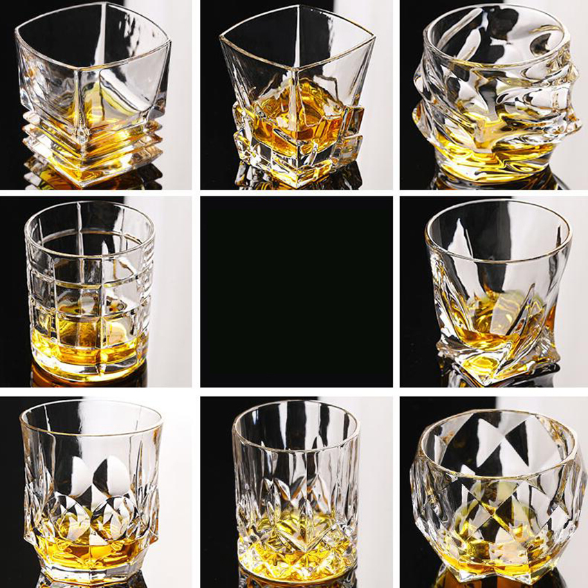 

For NewGlass Whiskey the NewSquare Cup Crystal Home Bar Beer Water and Party Hotel Wedding Glasses Gift Drinkware 2021