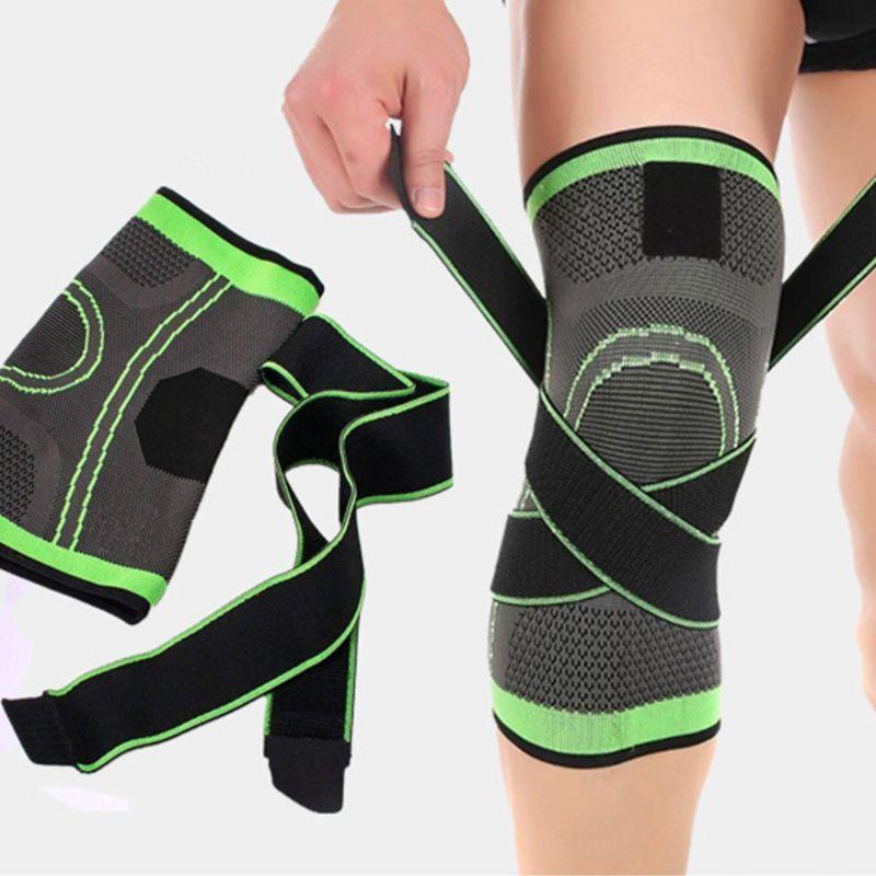 

WorthWhile 1PC Sport Pressurized Kneepad Elastic Knee Pads Support Sleeve Basketball Volleyball Brace Training Fitness Protector, Orange
