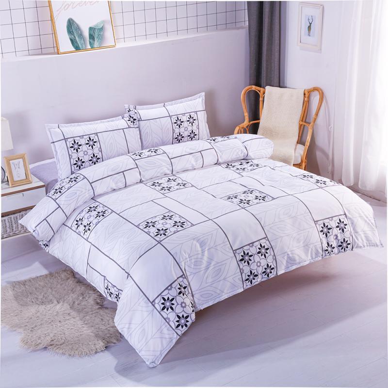 

Bedding Duvet Cover 4 Pieces Set Comforter Cover With Invisible Rope Flat Sheet&Pillow Sham For Girls/Boy Single/Full/Queen Size1, Design2