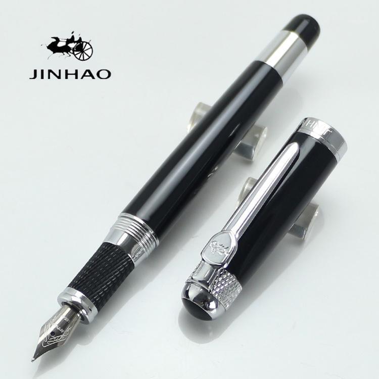 

JINHAO 189 Fountain pen Ancient nine tripods Good faith cooperation school office stationery writing ink pens Gift1, Red