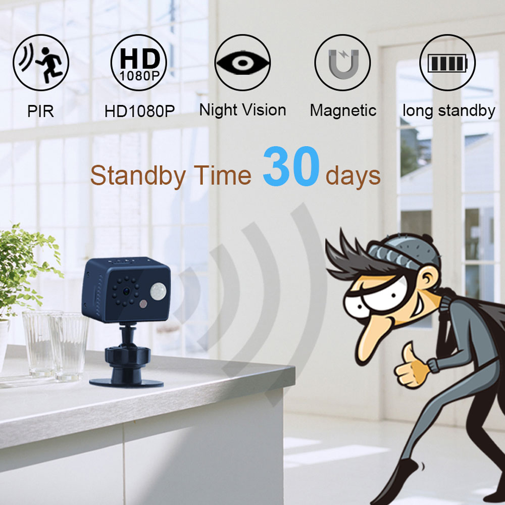 

MD20A Mini Camera PIR Motion Detection Camera HD 1080P Sensor Night Vision Camcorder DVR Micro Sport DV Video Small Cam
