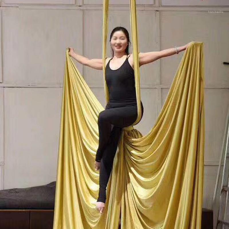 

PRIOR FITNESS Aerial Silks Set 9 Yards 8.2 Meters Equipment Yoga Hammock for Home Gymnastics Dance Body Shaping indoor1, Black