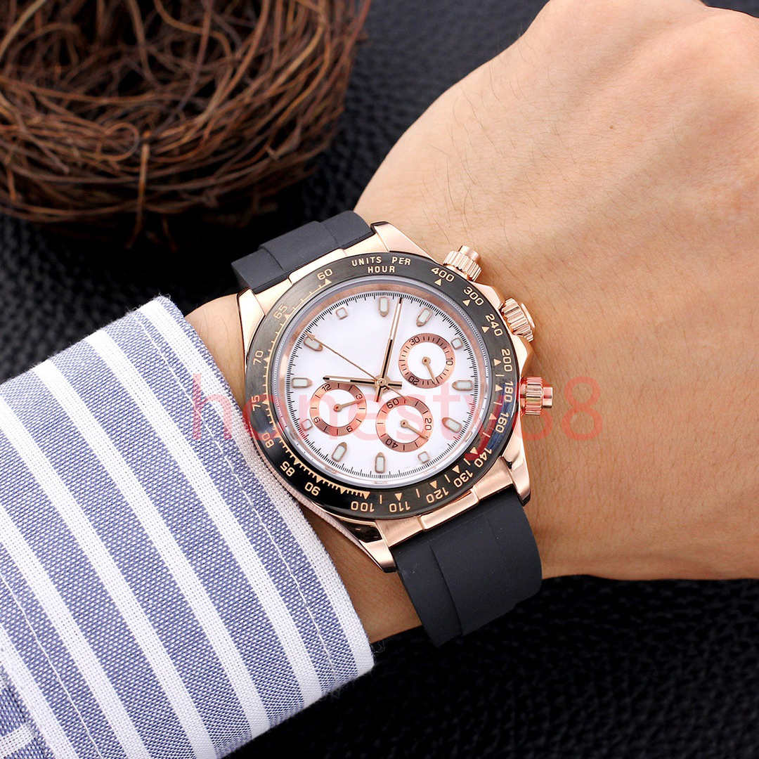 

hjd Luxury Designer watch R Ceramic O Bezel L rubber E Strap X Black - bezel Automatic Rose gold men Watches 40mm water proof rolx Sports Wristwatches, Customize