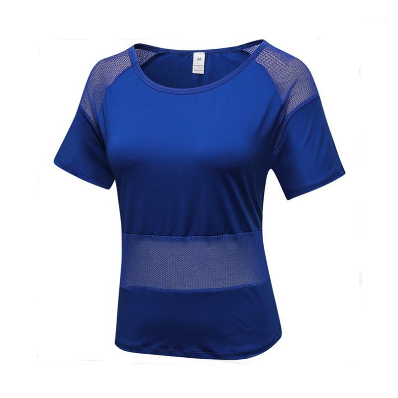 

Women T Shirts Slim Fit For Sports Fitness Mesh Yoga Short Sleeve Yoga Top Mesh Womens Breathable Gym Shirt Sport Wear1, White
