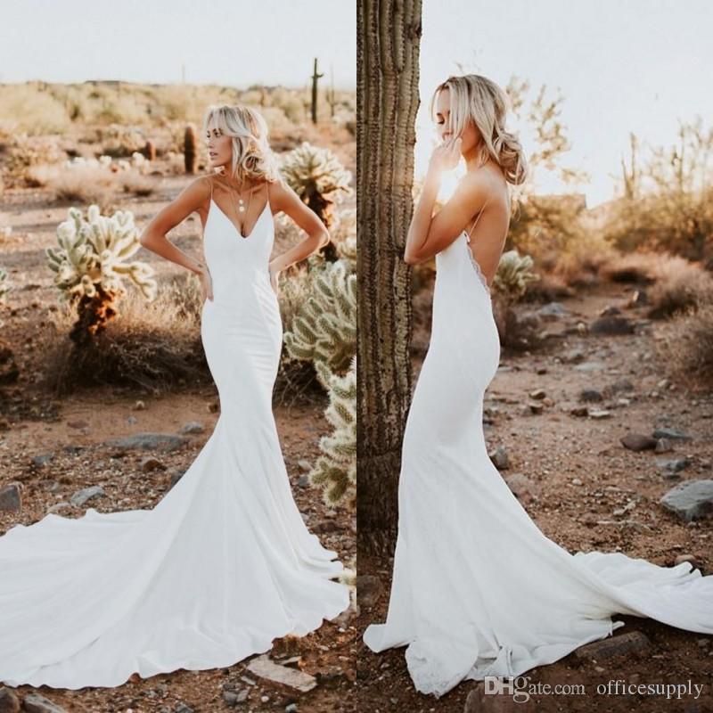simple elegant silk wedding dresses