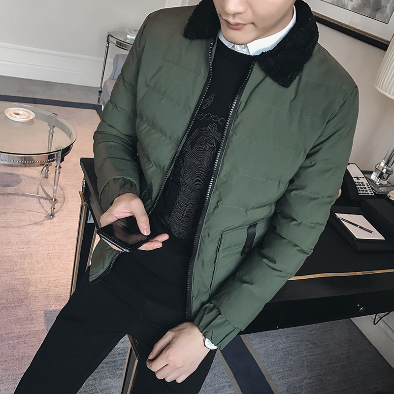 

2020 Brand Winter New Casual Men's Jackets Clothing Cotton Overcoat for Male Cotton Jacket Outer Wear Clothing Garment, Black