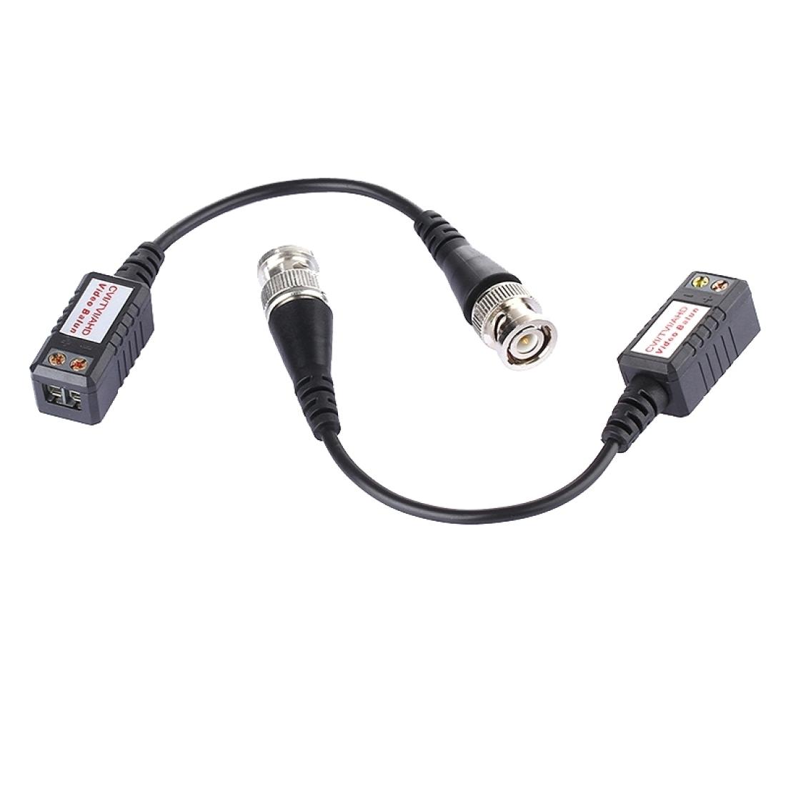 

2 PCS 202P-HD Enhanced Version Coaxial CVITVIAHD 1CH Passive Transceiver Video Balun