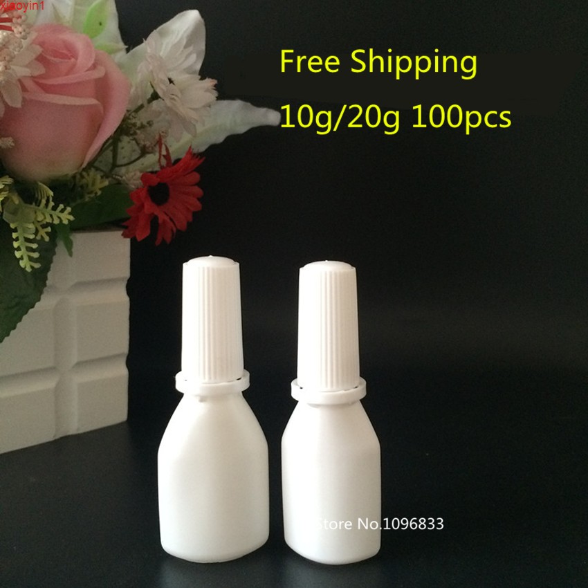 

100PCS 10m 20ml 10g 20g Squeeze Spray Plastic Bottle White Medical Dusting Powder Empty Bottlehigh quatity
