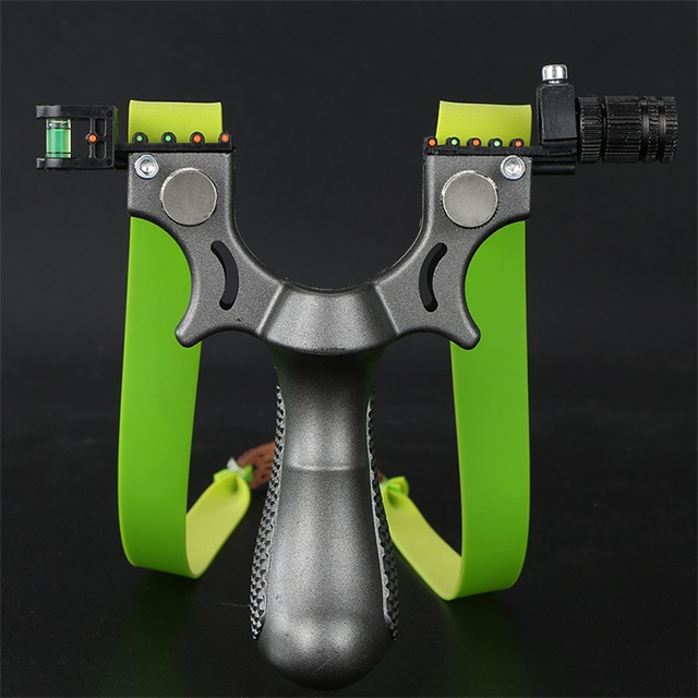 

Resin hunting high power slingshot with flat rubber band catapult for adults