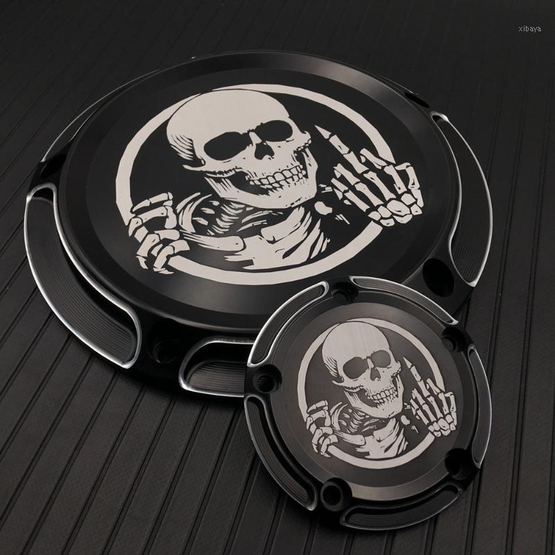 

Motorcycle Derby Cover & Timing Timer Covers CNC Aluminum 5 Hole For Road King Softail Dyna FLHRS FLTFB Chrome Black1