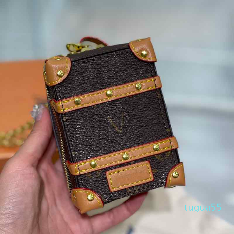 

designer Mini Zipper Coin Purse Womens Wallets Card Holder Multi Pochette Luxury Chain Clutch Bag Tote Bags Fashion Crossbody Handbags, Brown