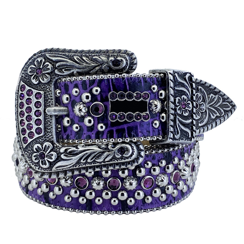 Ceinture Bb Simon en strass pour femmes, ceintures de styliste avec strass complets, cadeau de couple amoureux