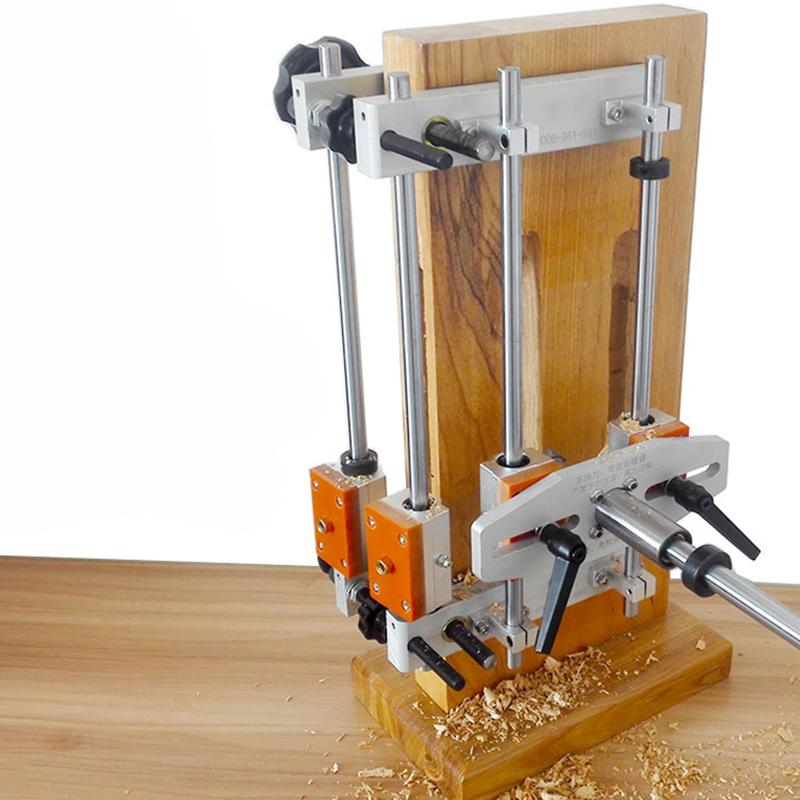 

Wooden Door Slotter Slotting Machine Front And Side Slotting Mortice Lock Jig Set Installation Hand Tools Set W/ Cutter 17/22/25