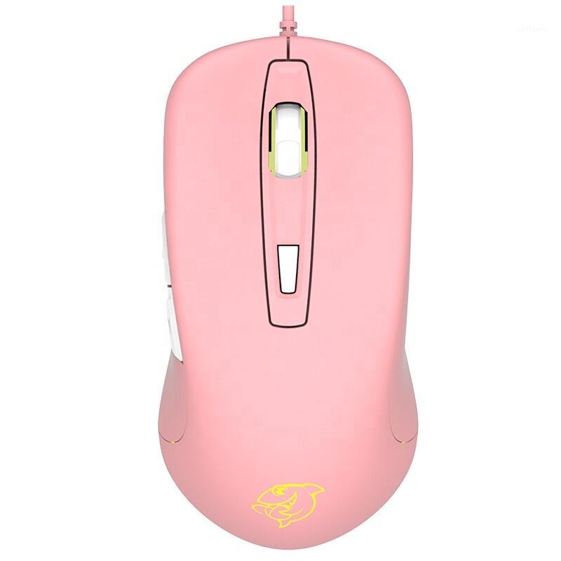 

Pink Gaming Mouse for Girls 3500DPI Wired USB Mice Notebook Laptop 6 Button Optical Backlit LED USB Mice Mause for Gamer PC1