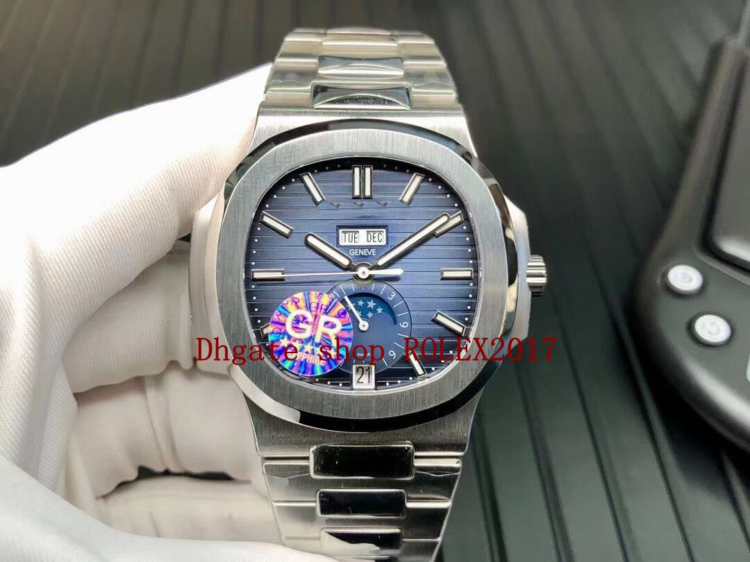 

waterproof V3 Blue Men Super GR Best Quality ETA CAL.324 40mm 5726/1A Steel Mechanical Automatic Mens Men's 904L Watches