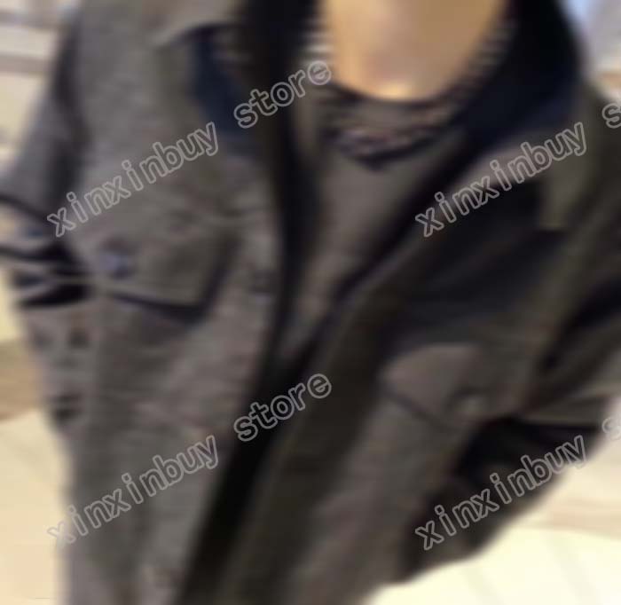 

man designers clothes Jackets paris Embroiderey letters chest Denim coat casual mens winter coats mens jacket black, Plastic bag