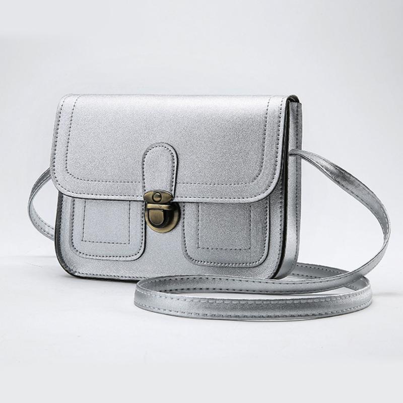 

Vintage Women Messenger Bag Fashion PU Leather Handbag Small Crossbody Bags Shoulder Bag Satchel Female, Dark brown