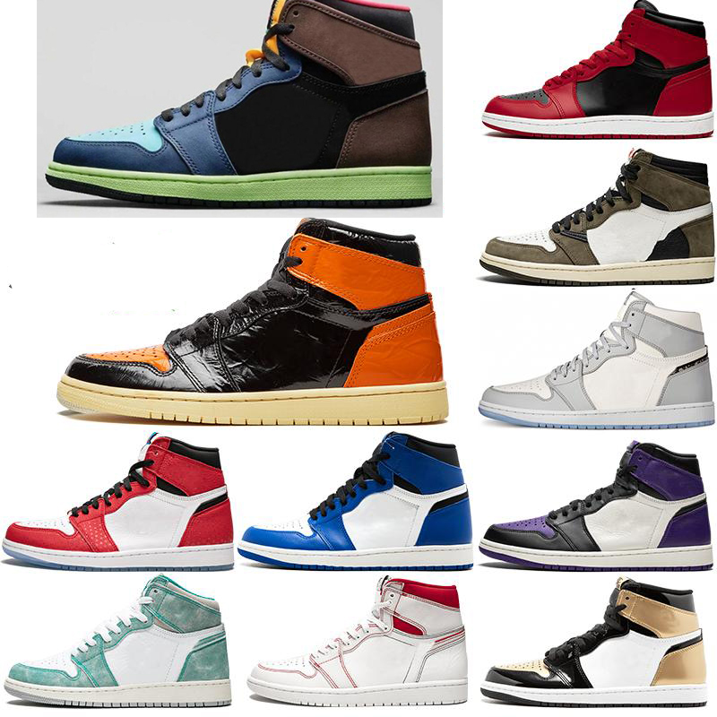 

jumpman 1 men basketball shoes Royal Toe Shattered Backboard Tie Dye Obsidian Union high top 1s womens mens trainers sports outdoor sneakers