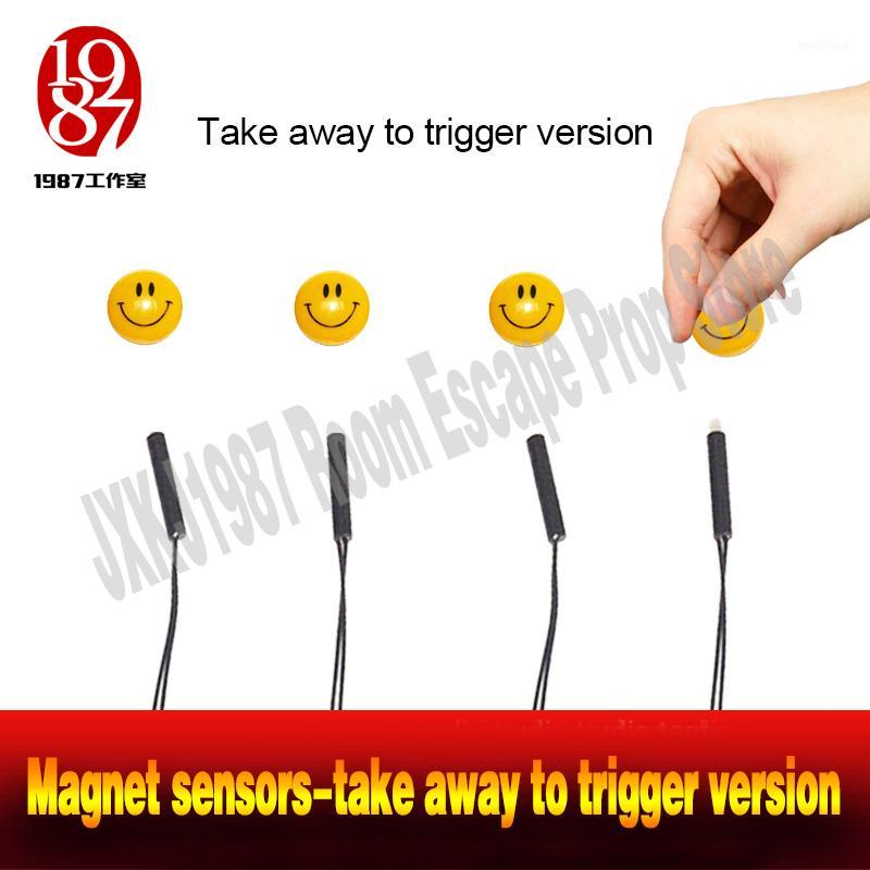 

Real life room escape prop magnet sensor prop take away from sensor to trigger to unlock from JXKJ1987 magnetic device1