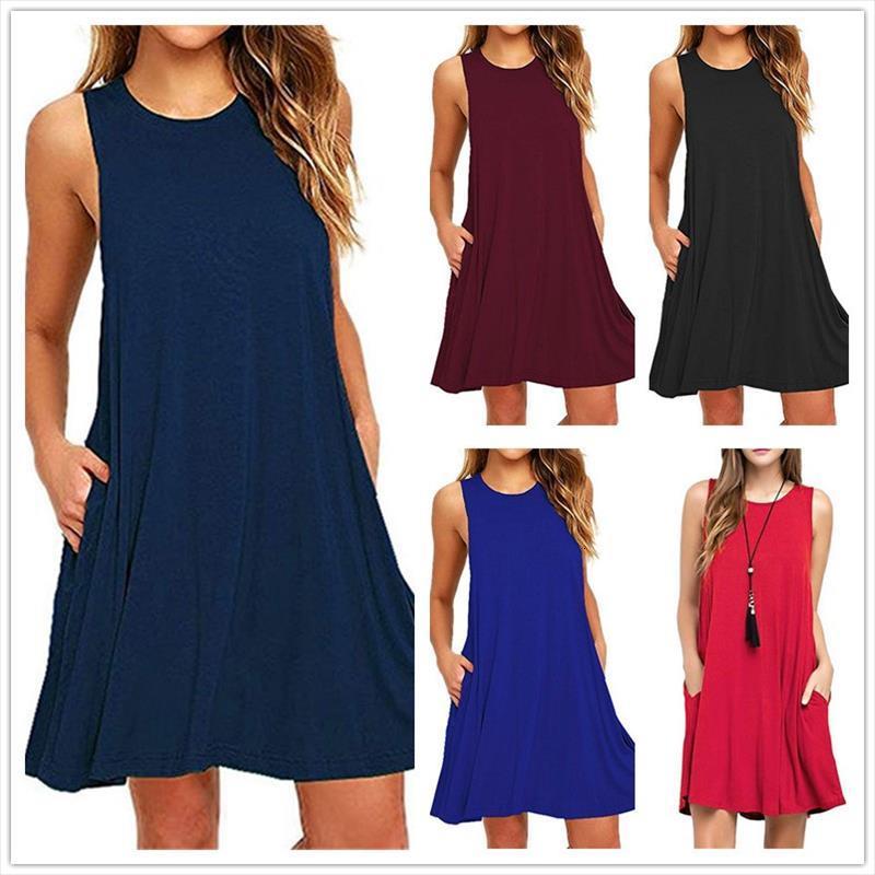 plus size cotton tank dress