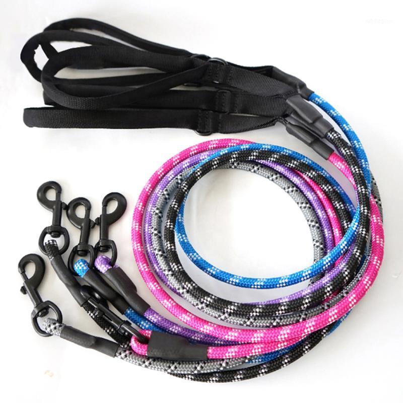 

2020 Reflective Heavy Duty Climbing Rope Leash Soft Padded Handle for Medium Large Dog Nylon Rope Training Leash Slip Lead Strap1
