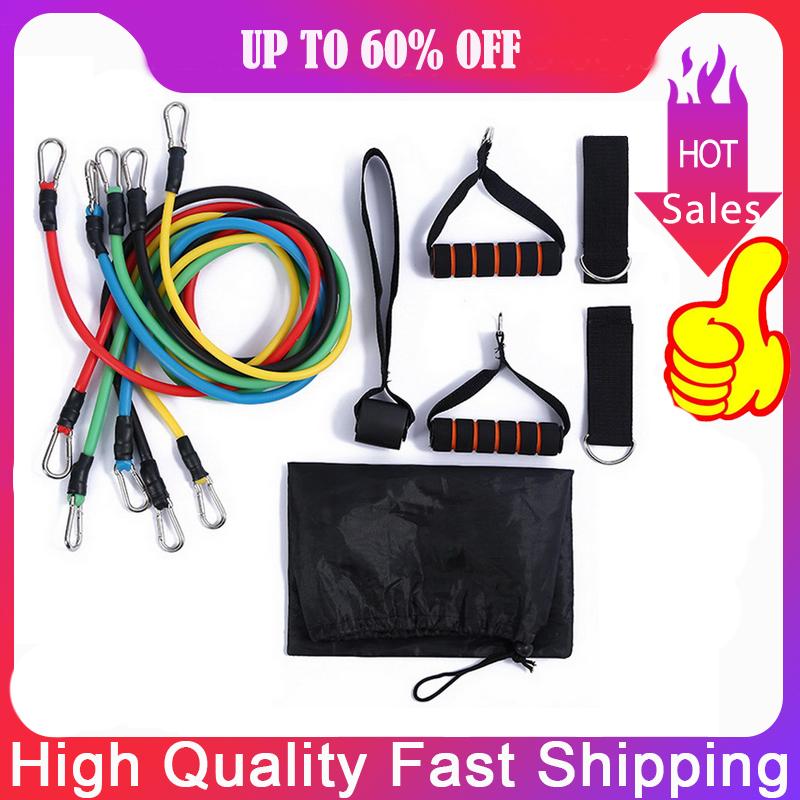 

5-12Pcs/Set Latex Resistance Bands Crossfit Training Exercise Yoga Tubes Pull Rope Rubber Expander Elastic Bands Fitness