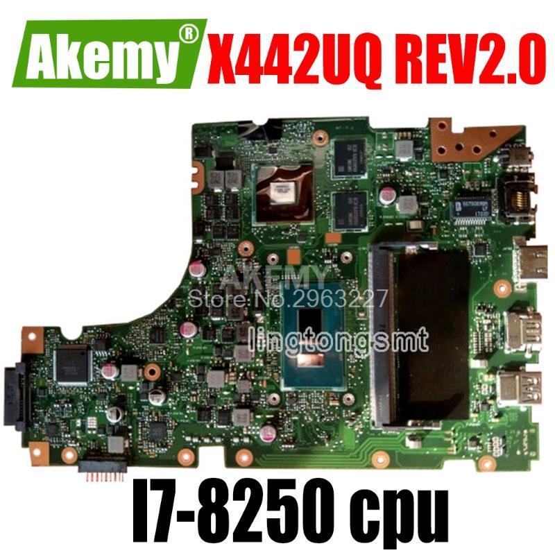 

For Asus X442 X442U X442UQ Laptop motherboard with processor -8250 cpu REV2.0 Mainboard 100% Tested1