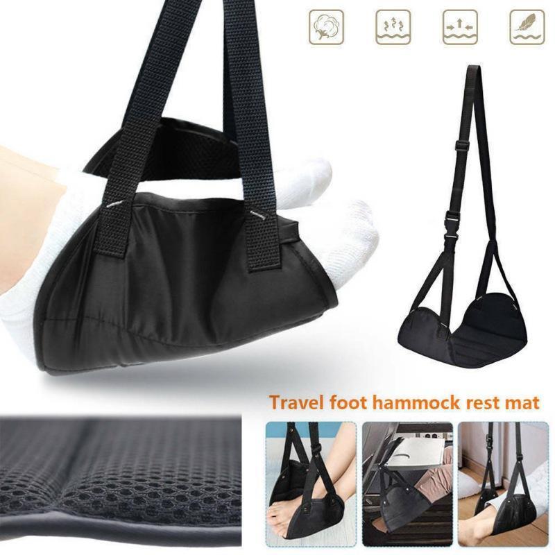 

Foot Rest Hammock Portable Travel Footrest Flight Carry-on Foot Rest Office Feet Leg Hammock Travel Accessories1