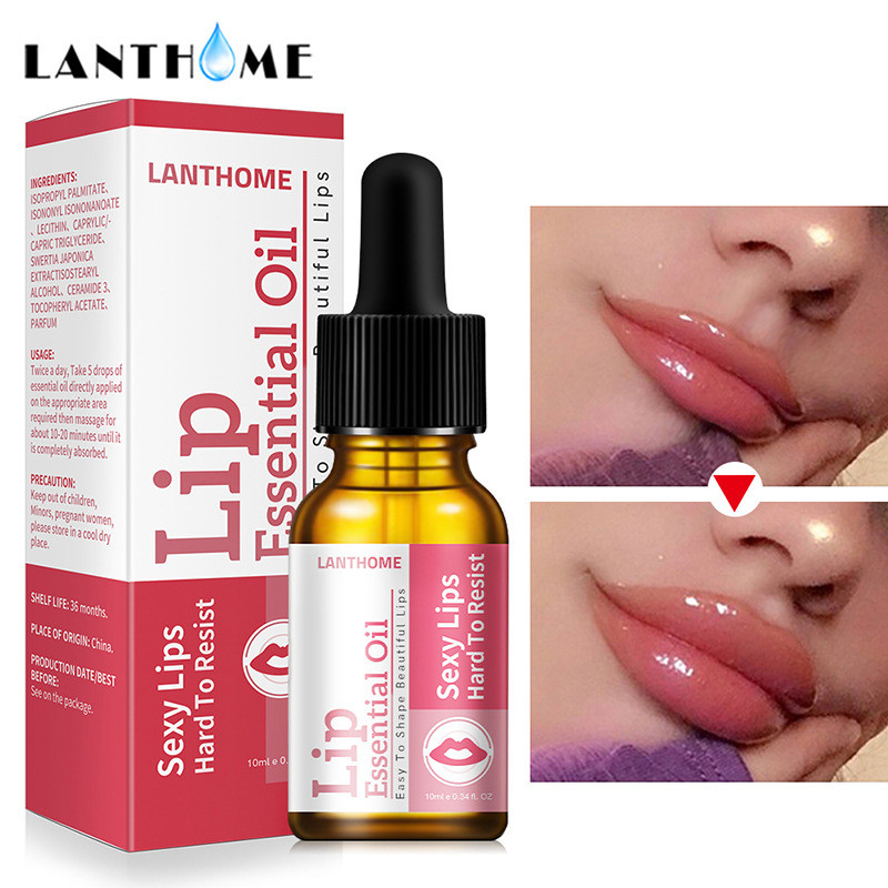 

Lip Essential Oil Lip Plumper Repairing Reduce Lip Mask Fine Lines Increase Moisturizing Nutritious Lips Elasticity Lipstick lipgloss 6pcs, Red;pink