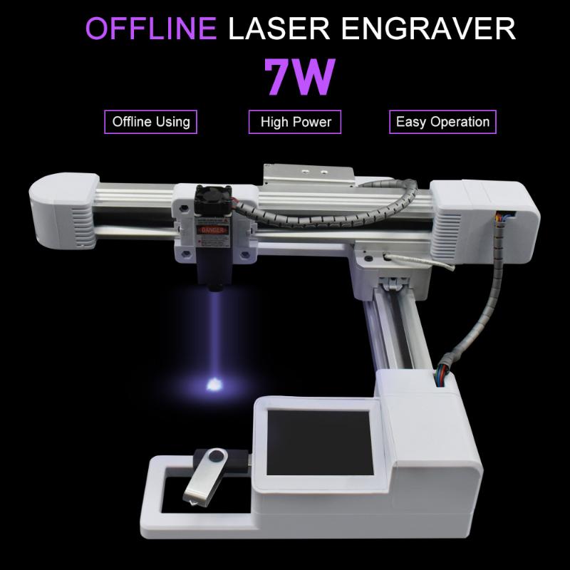 

7W CNC Laser Engraving Machine 7000mw Wood Router Milling Machine 3W Laser Engraving Carving Wood Tool