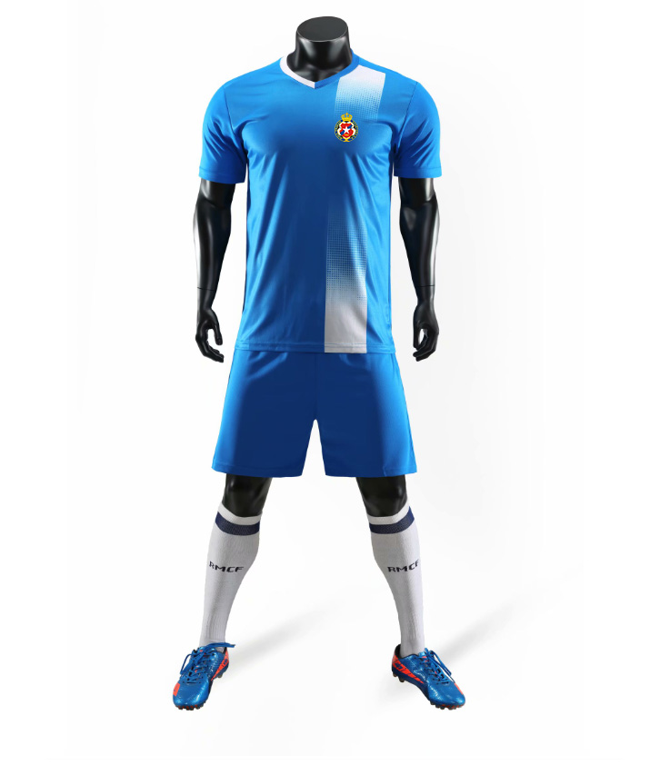 

21 22 Wisla Krakow Soccer Uniform 100% Polyester Training Leisure Sports Jerseys Quick Dry Team Wear Football Short Tracksuit, Black;blue