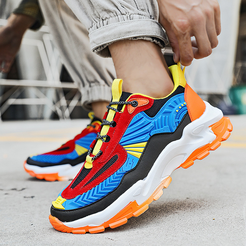 

Casual Shoes Breathable Lightweight Mesh Sport Shoe Comfortable Joker simple Flat Male Fashion brand Men Platform Sneaker, Silver