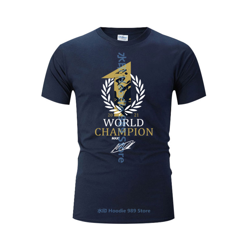 

Men's and women's short sved summer T-shirt commemorating world champion verstappen team driver 33 formula one bulls, 2021f1