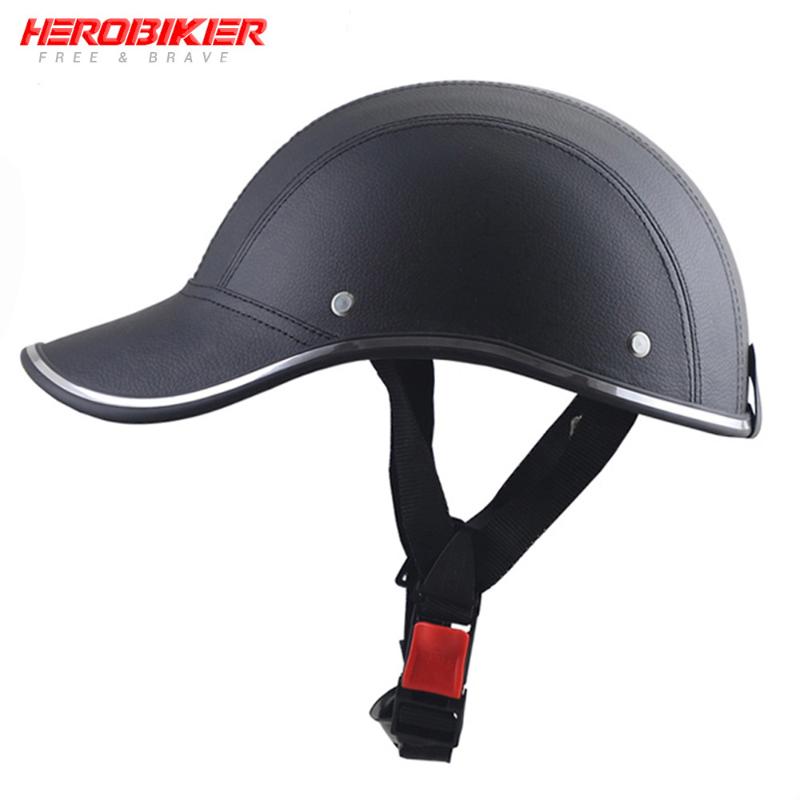 

HEROBIKER Motorcycle Helmet Half Face Moto Helmet Motorbike Motorcycle Racing Off Road Casco Moto Capacete Casque, 02 matte-black